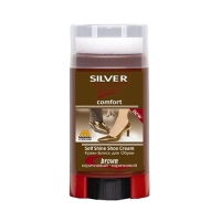 SILVER-Premium Comfort Крем-блеск для обуви 50ml brown/корич