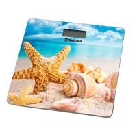 Весы напольн Sakura SA-5065BH ultraslim пляж электронные 180кг ЖК дисплей