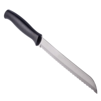 Нож д/хлеба 7" Tramontina Athus черная ручка 23082/007