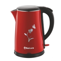 Чайник Sakura SA-2159BR красн 1,8л 2кВт двухслойный корпус эффект термоса