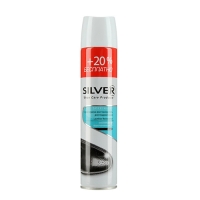 SILVER-Premium Спрей краска-восстановитель для гл.кожи, черн, 250мл +25%беспл