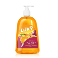 Мыло жидкое Luxy Фруктовый поцелуй 1л с дозатором апельсин и маракуйя
