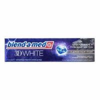 З/П BLEND-A-MED 100ml 3D White Отбеливание и глубокая чистка с Древесным углем
