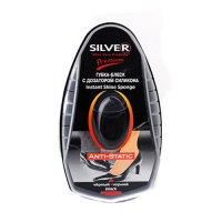 SILVER-Premium Губка-блеск с дозатором силикона, 6ml black/
