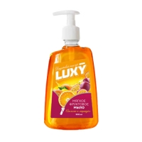 Мыло жидкое Luxy Фруктовый поцелуй 500мл с дозатором апельсин и маракуйя