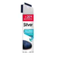 SILVER-Premium Спрей краска-восстановитель д/замши 3в1 Тёмно-синий 250мл +20% беспл