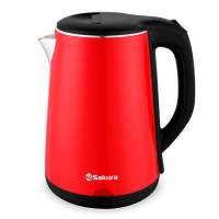 Чайник Sakura SA-2150BR красн/черн 2,2л 1,8кВт двухслойный корпус эффект термоса