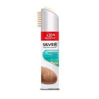 SILVER-Premium Спрей краска-восстановитель д/замши 3в1,natur 250мл +20%беспл