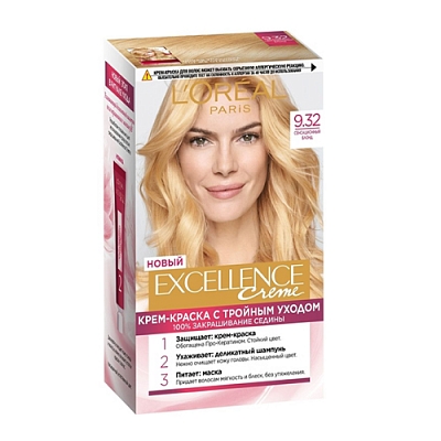 Краска д/волос Excellence 9.32 Сенсационный блонд