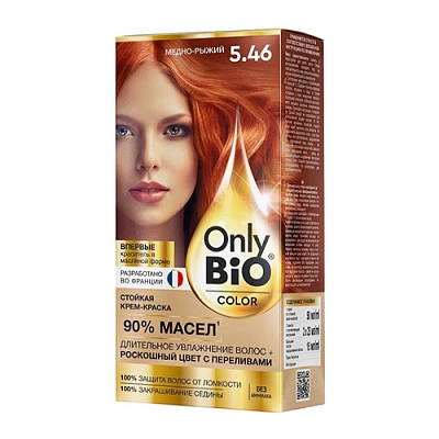Крем-краска д/волос Only Bio COLOR Тон 5.46 Медно-рыжий 115мл
