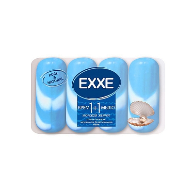 Крем-мыло EXXE 1+1 4*90гр Морской жемчуг