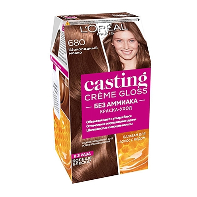 Краска д/волос CASTING Creme Gloss 680 Шоколадный мокко