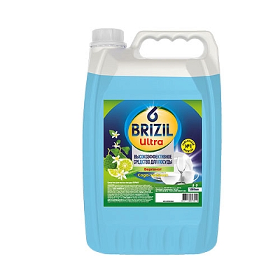 Средство д/посуды BRIZIL ULTRA 5л канистра сода эффект Бергамот