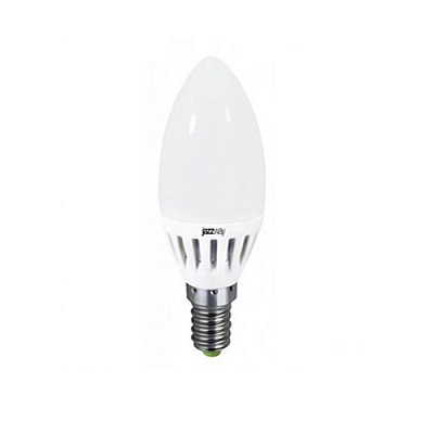 Лампа светодиодная PLED- ECO-C37 5w E14 3000K 400Lm 230V/50Hz  Jazzway