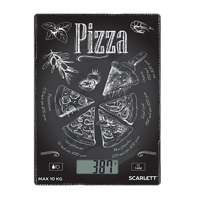 Весы кухонные Scarlett SC-KS57P66 электронные 10кг пицца