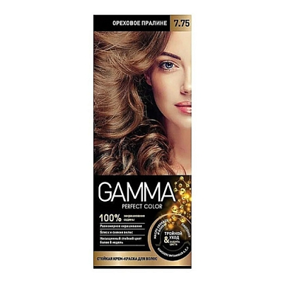 Крем-краска д/волос GAMMA PERFECT COLOR 50мл т.7.75 ореховое пралине