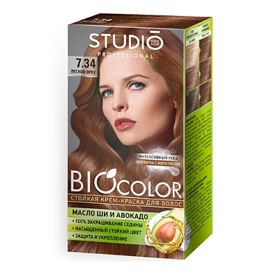 Краска д/волос Biocolor т.7.34 Лесной орех, 50/50/15 мл