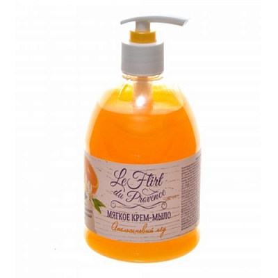 Жидкое крем-мыло Le Flirt 520г Апельсиновый мед