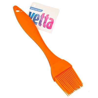 Кисточка кондитерская VETTA Практик, силиконовая оранжевая HS-BR09