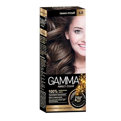 Крем-краска д/волос GAMMA PERFECT COLOR 50мл т.6.0 темно-русый