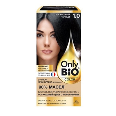 Крем-краска д/волос Only Bio COLOR Тон 1.0 Роскошный черный 115мл