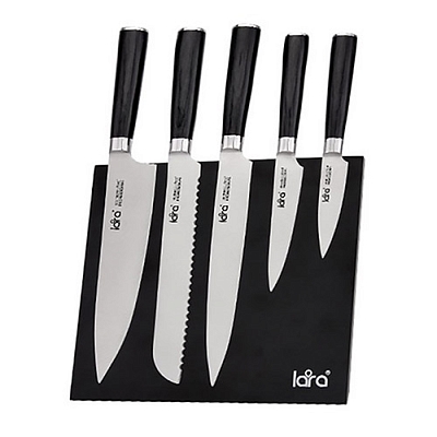 Набор ножей Lara 6 пр LR05-58 5 ножей двухслойн сталь подставка магнитная